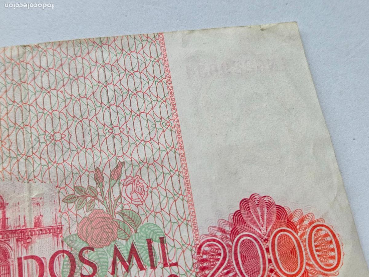 Billetes con errores: VARIEDAD RARA 2000 PESETAS 1980 JUAN RAMON JIMENEZ V2 - Foto 6