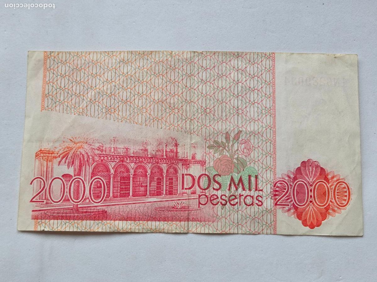 Billetes con errores: VARIEDAD RARA 2000 PESETAS 1980 JUAN RAMON JIMENEZ V2 - Foto 1