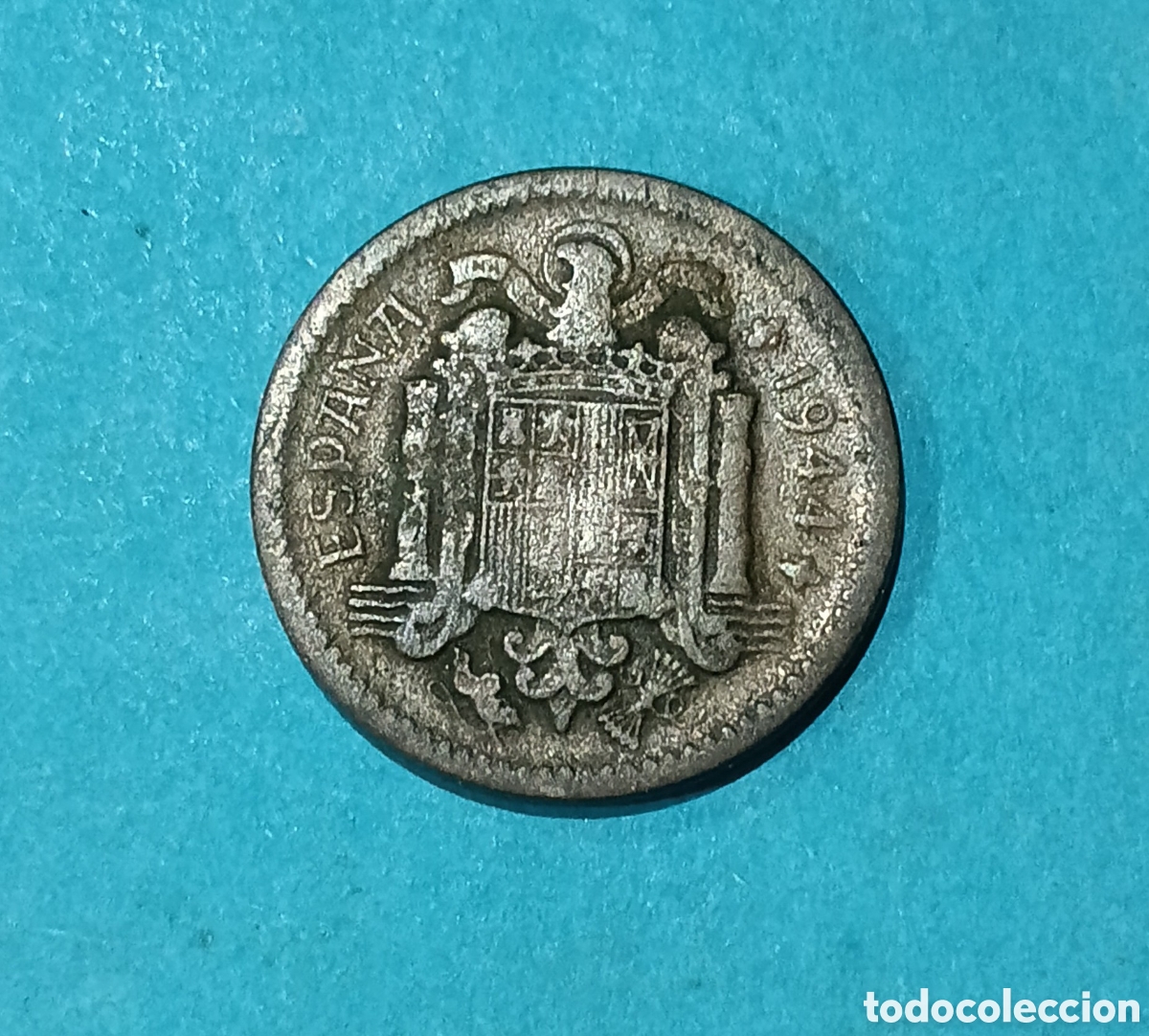 Billetes con errores: Preciosa 1 Peseta Estado Espa&ntilde;ol 1944 con errores de acu&ntilde;aci&oacute;n. M&aacute;s monedas en mi perfil.