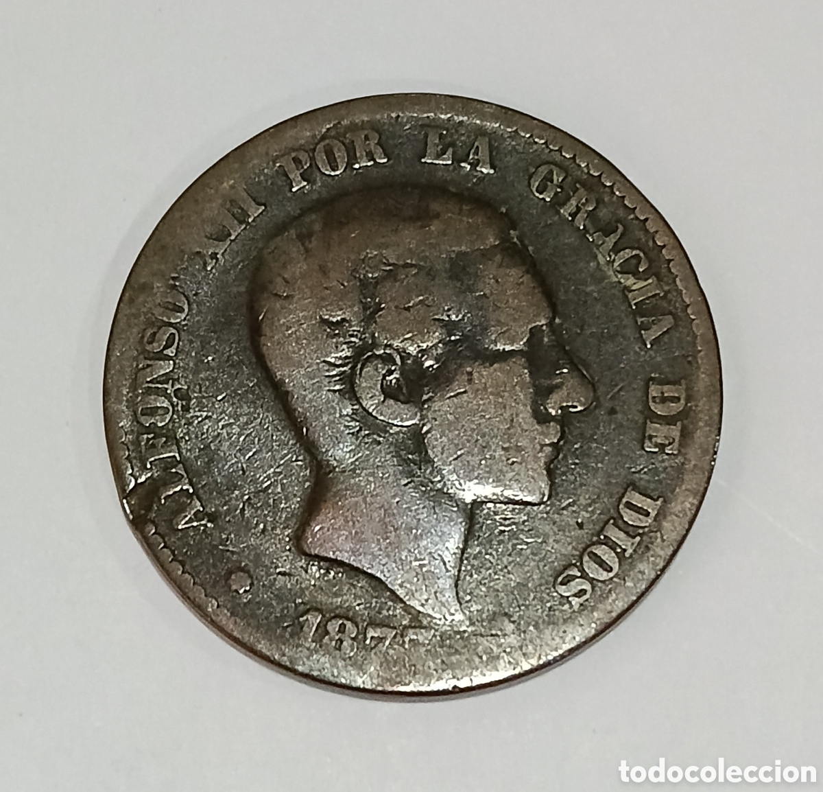 Notas com erros: 10 C&eacute;ntimos Alfonso XII 1877 con errores de acu&ntilde;aci&oacute;n.