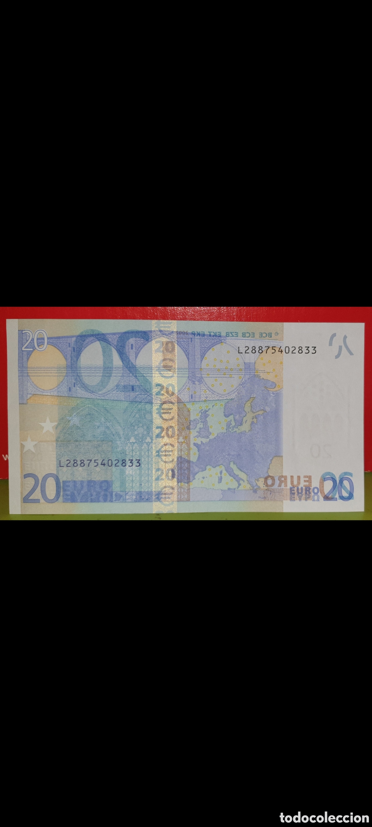 Billetes con errores: Billete 20 euros con error