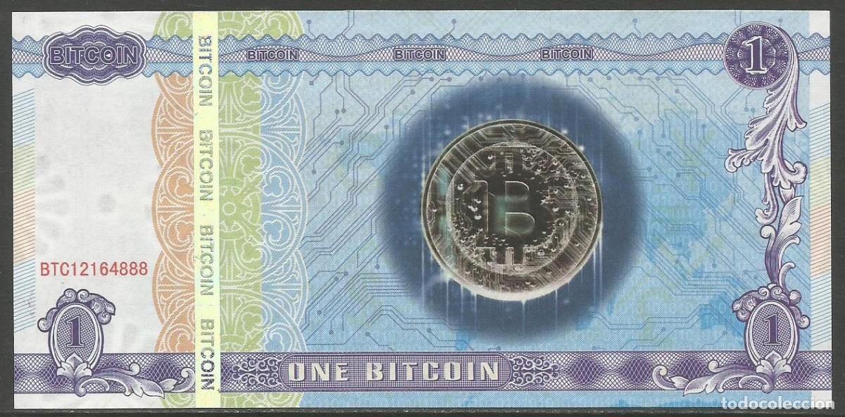 Billetes con errores: BITCOIN - 1 BITCOIN DE PAPEL - SIN USAR / SIN CIRCULAR - Foto 2