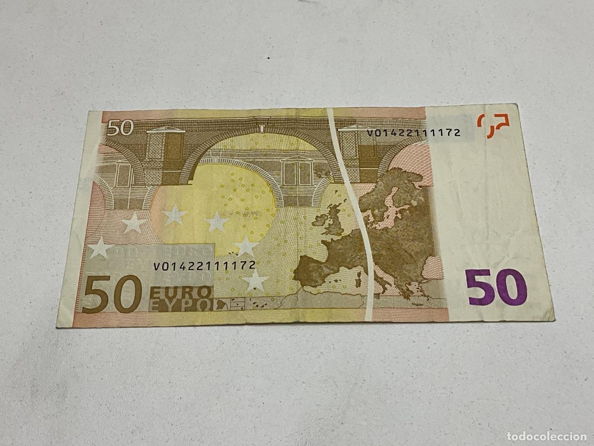 Billetes con errores: BILLETE DE 50 EUROS CON ERROR IMPORTANTE DE IMPRESI&Oacute;N- FIRMA DUISENBERG - MIRAR FOTOS