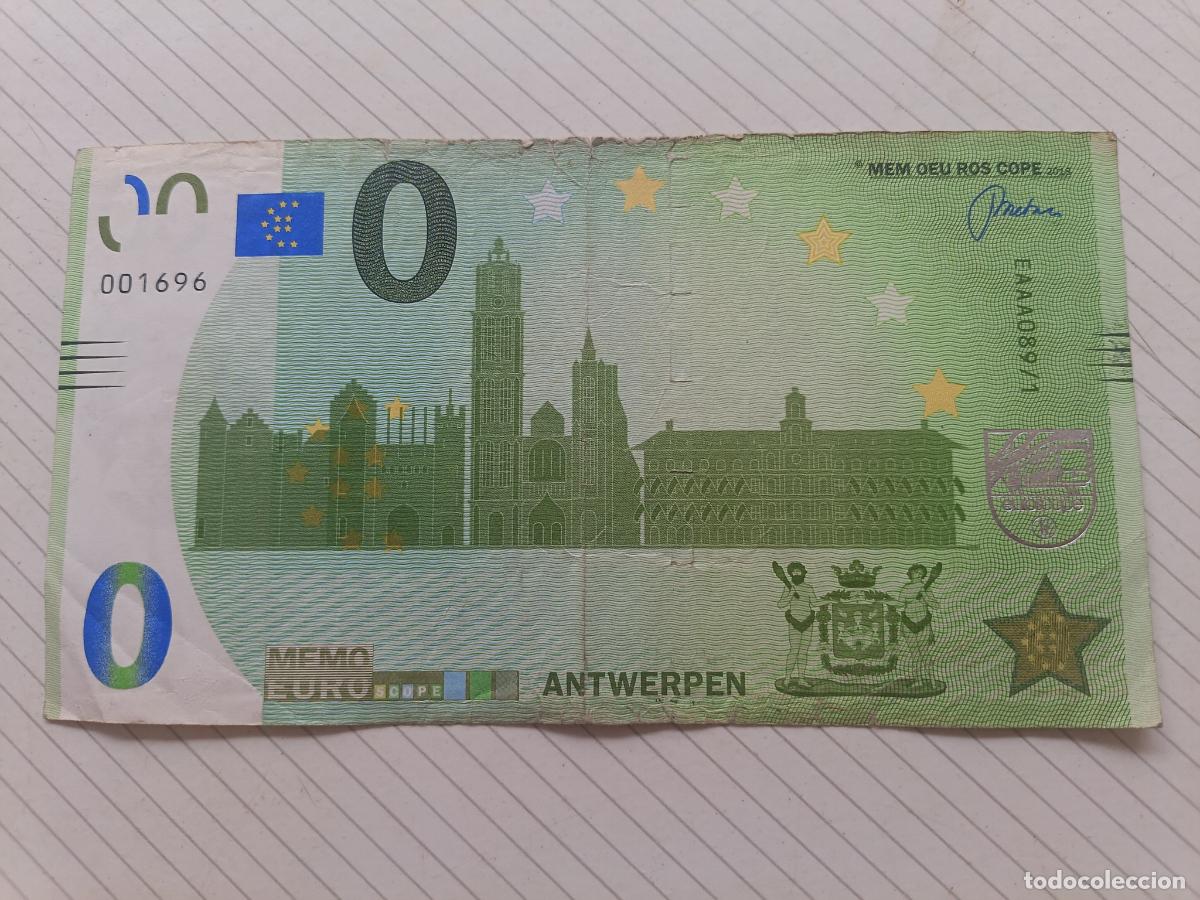 Billetes con errores: Prueba Test. 0 Euros 2018 Amberes, Antwerpen