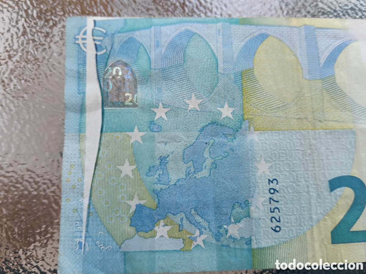 Billetes con errores: Billete de 20 &euro; con defectos fabricacion - Foto 3