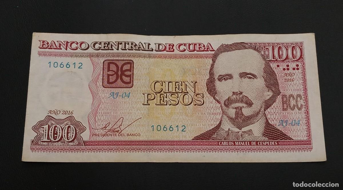Billetes con errores: Cuba, Billetes 100 Pesos 2016 (Error Impresi&oacute;n)