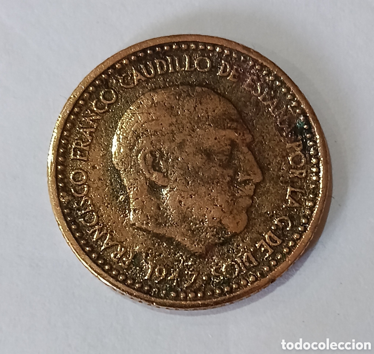 Banknotes with Errors: 1 Peseta Franco 1947 con errores ( doble acu&ntilde;aci&oacute;n exceso metal etc.)