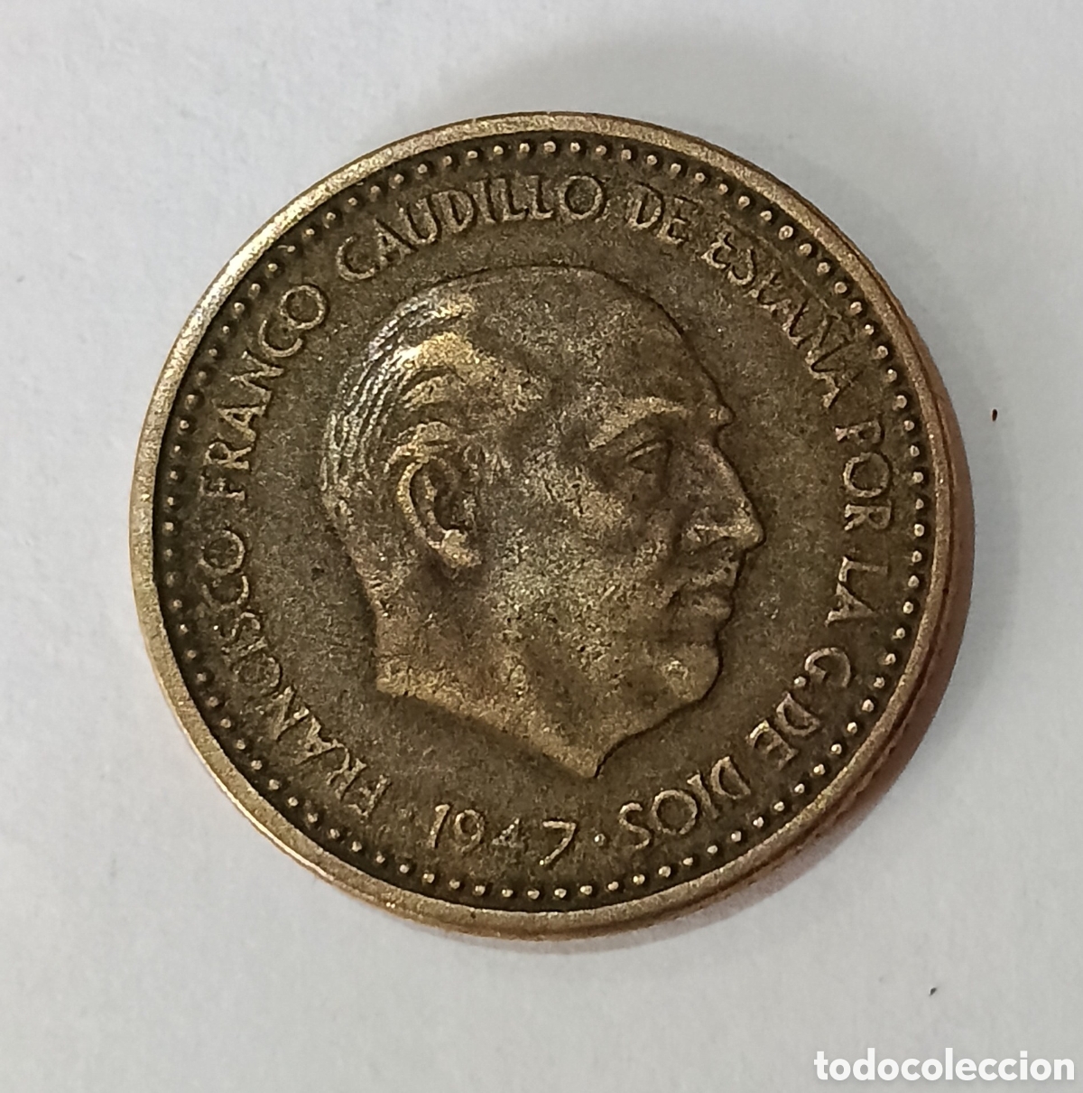 Billetes con errores: 1 Peseta Franco 1947 * 51 - Foto 1