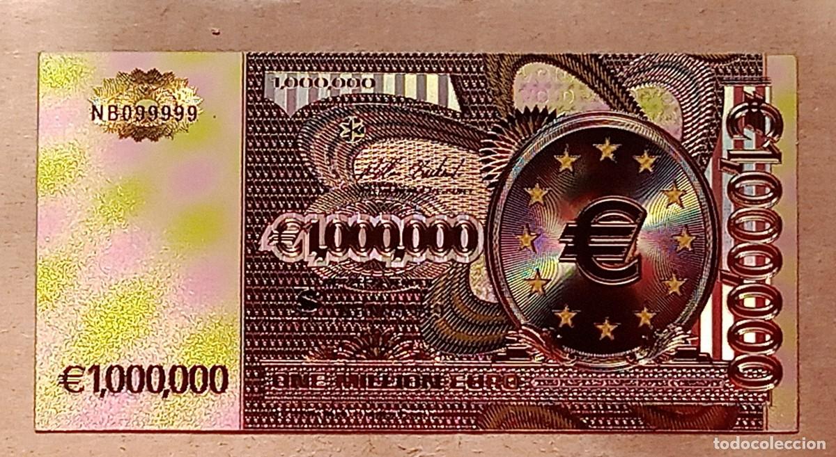 Billetes con errores: Billete 1 Mill&oacute;n Euros - Fantas&iacute;a
