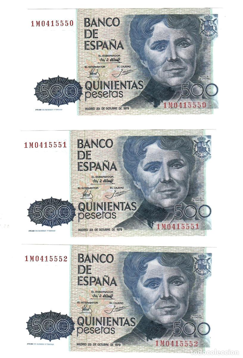 Billetes con errores: MAGNIFICO TRIO DE BILLETES CON ERROR DE IMPRESION - Foto 2