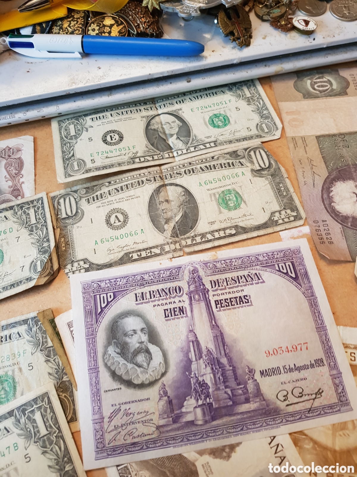 Billetes con errores: ANTIGUA COLECCION DE BILLETES ANTIGUOS - Foto 3