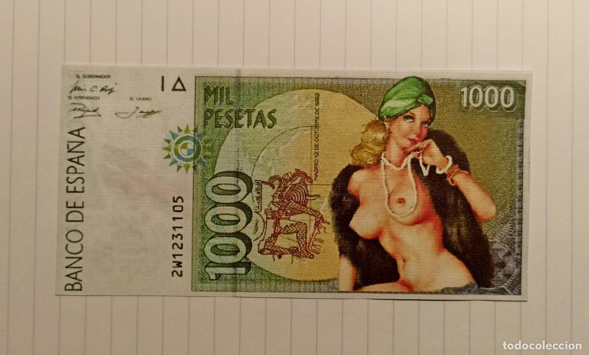 Billetes con errores: BILLETES ER&Oacute;TICOS BANCO DE ESPA&Ntilde;A - Foto 1