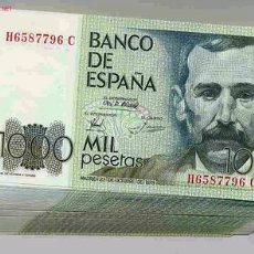 Banconote spagnole: 1 BILLETE 1000 PESETAS 1979 PLANCHA CON SERIE ORIGINAL RB. Lote 333454193