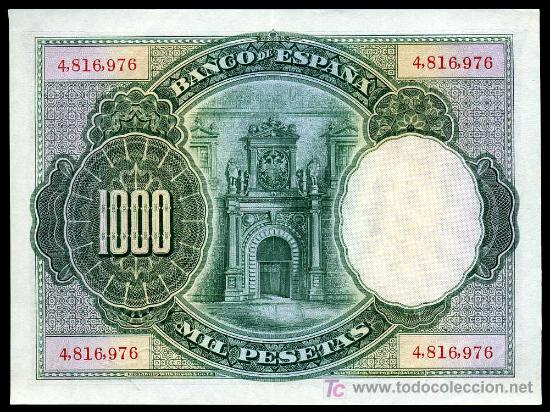 Billetes espa&ntilde;oles: 1000 Pesetas 1925  EBC+  Sin Serie - Foto 2