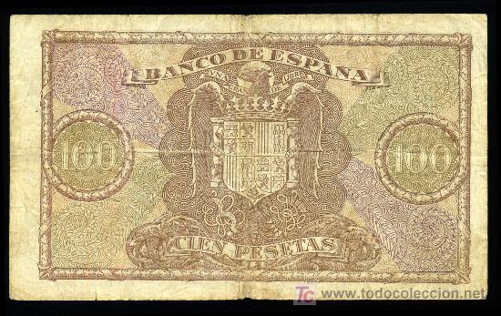 Billetes espa&ntilde;oles: BILLETE DE 100 PTAS 1940  MBC - Foto 2