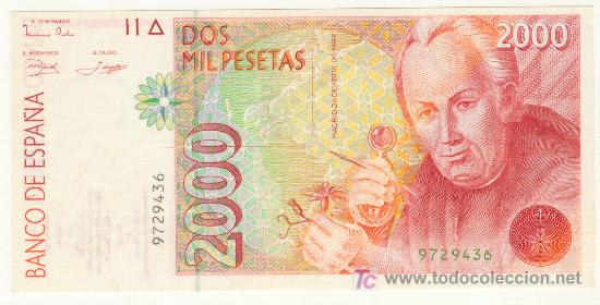 Billetes espa&ntilde;oles: 2000 PESETAS A&Ntilde;O 1992 SIN SERIE Y SIN CIRCULAR - Foto 1