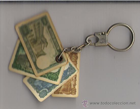 Billetes espa&ntilde;oles: LLAVERO DE BILLETES - Foto 2