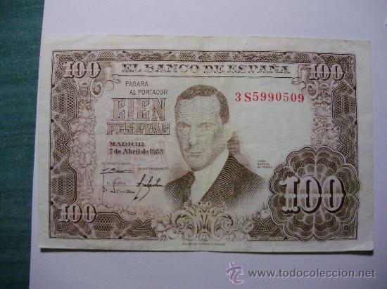 Billetes espa&ntilde;oles: BILLETE DE 100 PESETAS REF BI014 - Foto 1