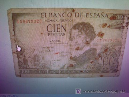 Billetes espa&ntilde;oles: Billete de 100 ptas. de Adolfo Gustavo B&eacute;cquer - Foto 1