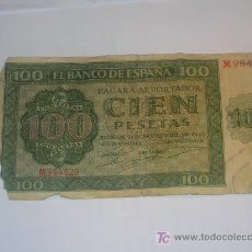 Billetes españoles: BILLETE DE CIEN PESETAS BURGOS 21 DE NOVIEMBRE 1936. Lote 27522877
