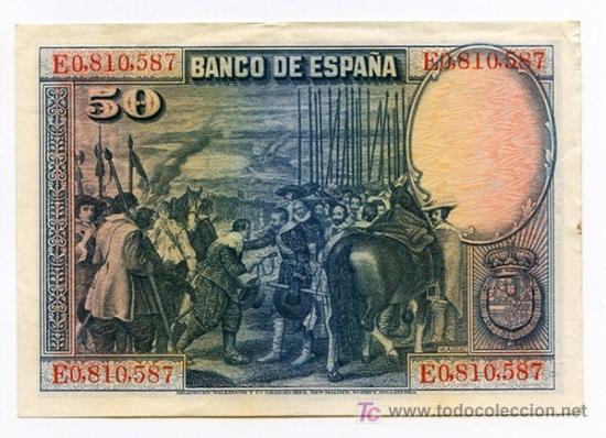 Billetes espa&ntilde;oles: Reverso - Foto 2