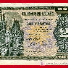 Billetes españoles: BILLETE 2 PESETAS 1938 ,SIN CIRCULAR , SERIE E , T289. Lote 26089287