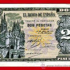 Billetes españoles: BILLETE 2 PESETAS 1938 ABRIL , SIN CIRCULAR , SERIE N , T866. Lote 26951500