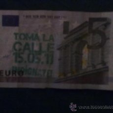 Billetes españoles: BILLETE DE 5 EUROS CON SELLO