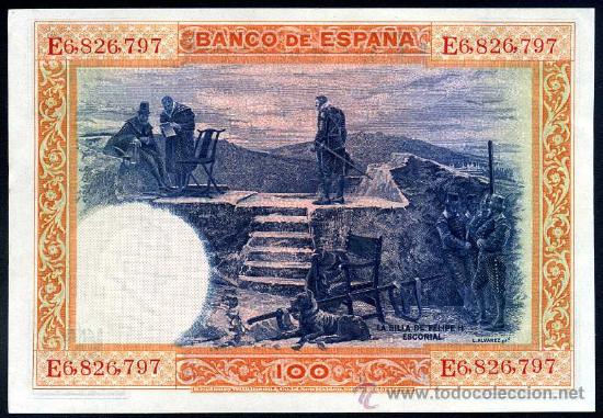 Billetes espa&ntilde;oles: 100 Pesetas 1925 Serie E S/C Plancha - Foto 2