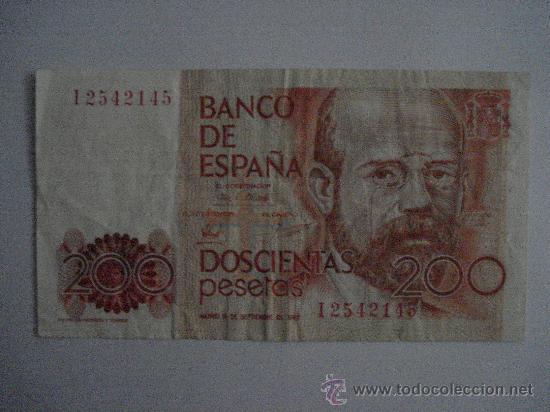 Billetes espa&ntilde;oles: DOSCIENTAS PESETAS 1980 - Foto 1