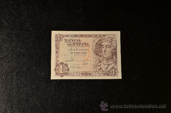 Billetes espa&ntilde;oles: 1 PESETA 19 JUNIO 1948 / DAMA ELCHE / SC / SERIE D
