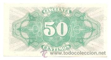 Billetes espa&ntilde;oles: BILLETE 50 C&Eacute;NTIMOS 1937 - REP&Uacute;BLICA - Foto 2
