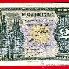 Billetes españoles: BILLETE 2 PESETAS ABRIL 1938 , SIN CIRCULAR , SERIE L , ORIGINAL , T720