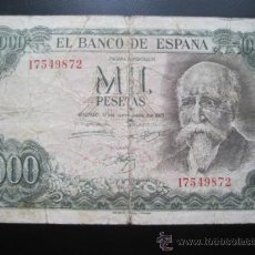 Billetes españoles: 1000 PESETAS 1971 FALSO DE EPOCA. Lote 36982472