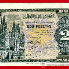 Billetes españoles: BILLETE 2 PESETAS ABRIL 1938 , EBC+ , SERIE F , ORIGINAL ,T879. Lote 37493300