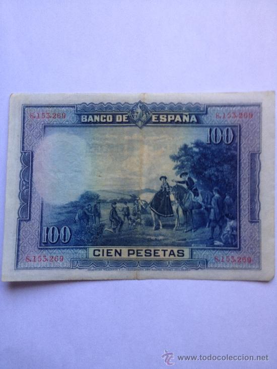 Billetes espa&ntilde;oles: 100 PESETAS ESPA&Ntilde;A - Foto 2