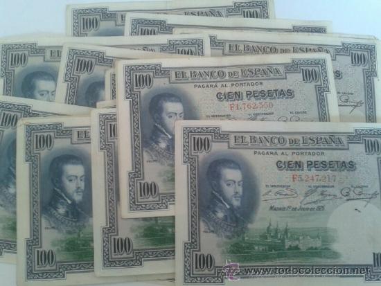 Billetes espa&ntilde;oles: Billete de 100 pesetas de 1925 - Foto 1