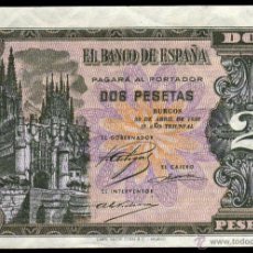 Billetes españoles: BILLETE ESPAÑA - 2 PESETAS - BURGOS 30 DE ABRIL DE 1938 - II AÑO TRIUNFAL - SERIE: L. Lote 39813087
