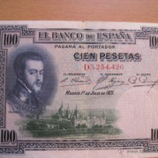 Billetes españoles: 100 PESETAS 1925 SERIES E O D A ELEGIR. Lote 388613989
