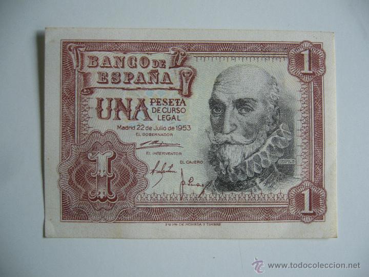 billete original español. 1 peseta 1953 serie z - Comprar Billetes
