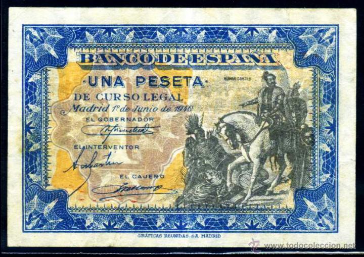 Billetes espa&ntilde;oles: 1 PESETA JUNIO 1940 EBC -