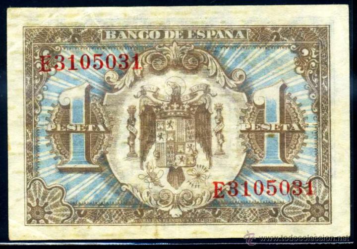 Billetes espa&ntilde;oles: 1 PESETA JUNIO 1940 EBC - Foto 2
