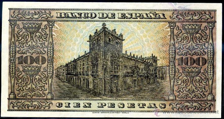 Billetes espa&ntilde;oles: 100 PESETAS MAYO 1938  EBC / EBC + - Foto 2