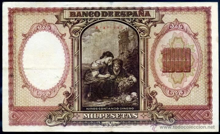 Billetes espa&ntilde;oles: 1000 PESETAS ENERO 1940 EBC + - Foto 2