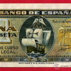 Billetes españoles: BILLETE , 1 PESETA , SEPTIEMBRE 1940 , SIN CIRCULAR , SERIE B , ORIGINAL , T731