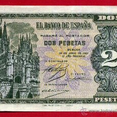 Billetes españoles: BILLETE , 2 PESETAS , ABRIL 1938 , PLANCHA , SERIE L , ORIGINAL , T750