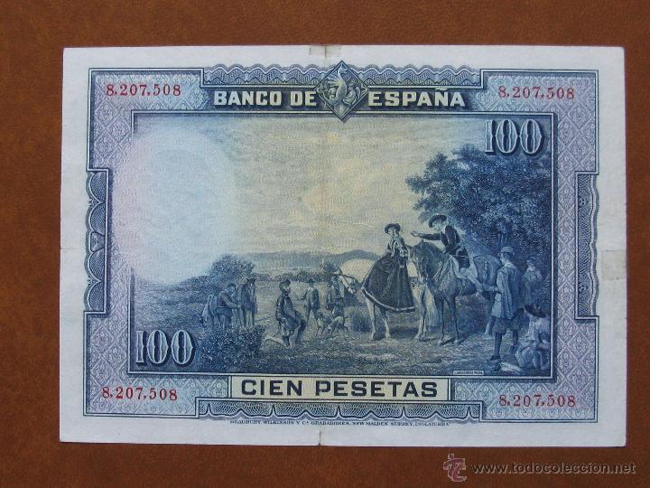 Billetes espa&ntilde;oles: ESPA&Ntilde;A , 100 PESETAS DE 1928 - Foto 2