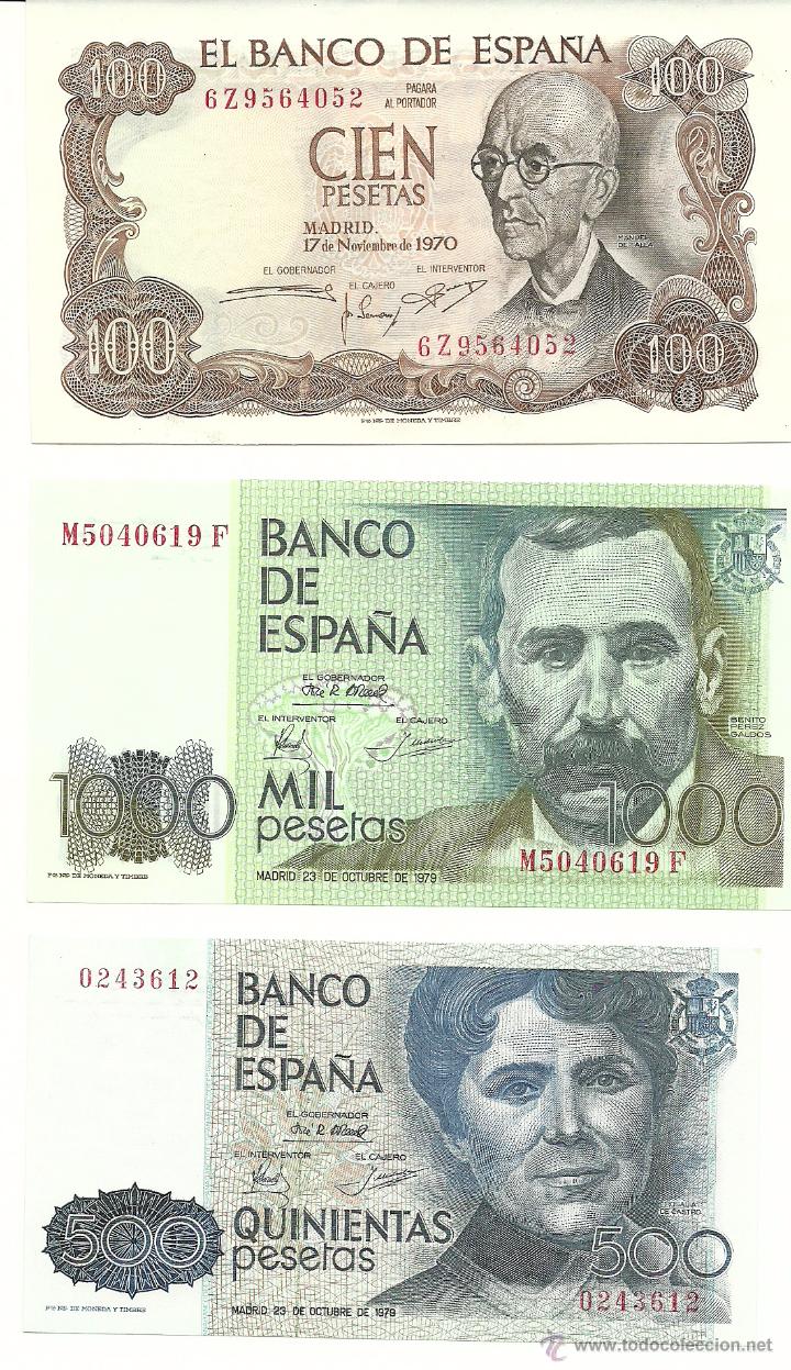 Billetes espa&ntilde;oles: LOTE 3 BILLETES - Foto 1