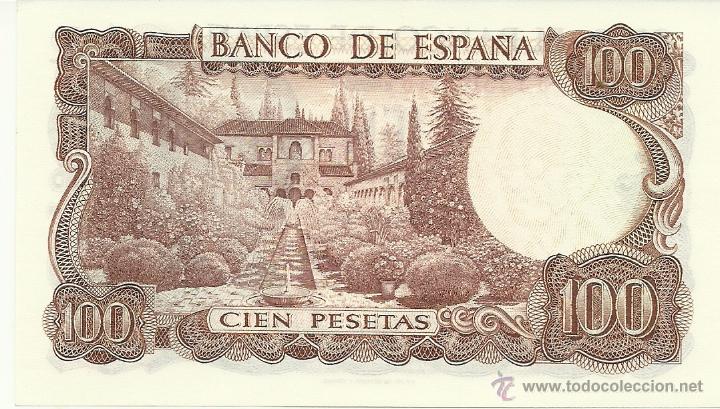 Billetes espa&ntilde;oles: BILLETE 100 PESETAS MANUEL DE FALLA - Foto 2