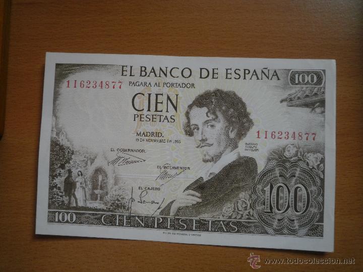 Billetes espa&ntilde;oles: Billete de cien pesetas. - Foto 1
